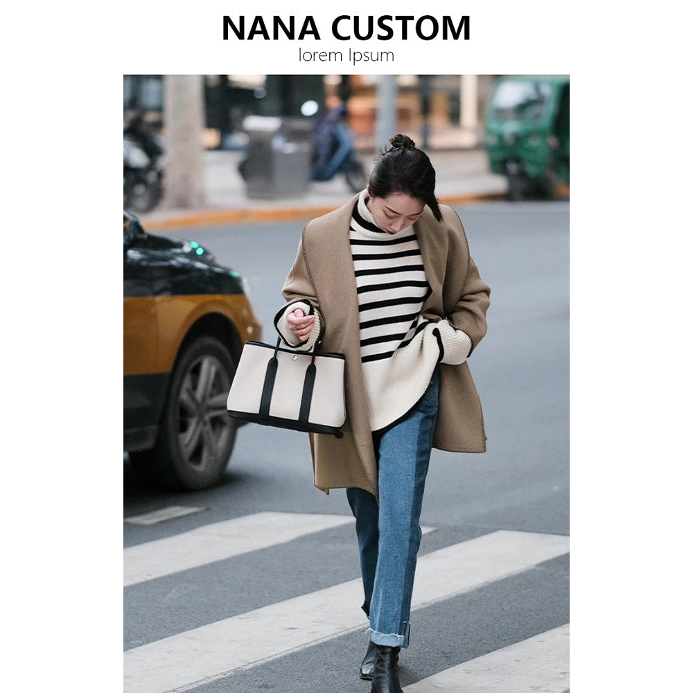 Women's High-grade Portable Canvas Large Capacity Tote Bags