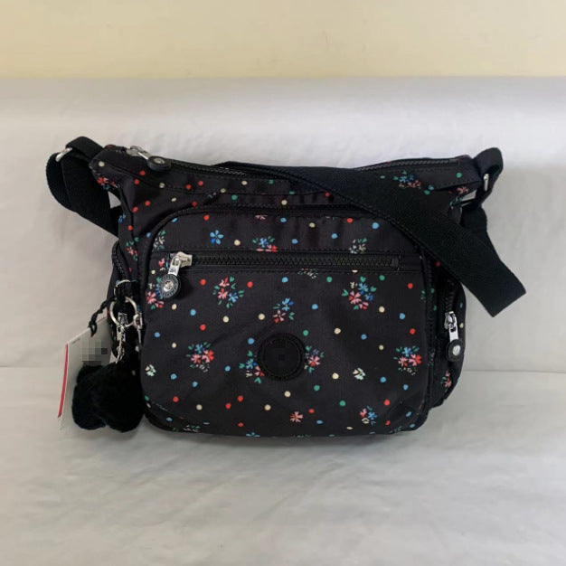 Spring Monkey Mesh Purple Series Nylon Crossbody Bags