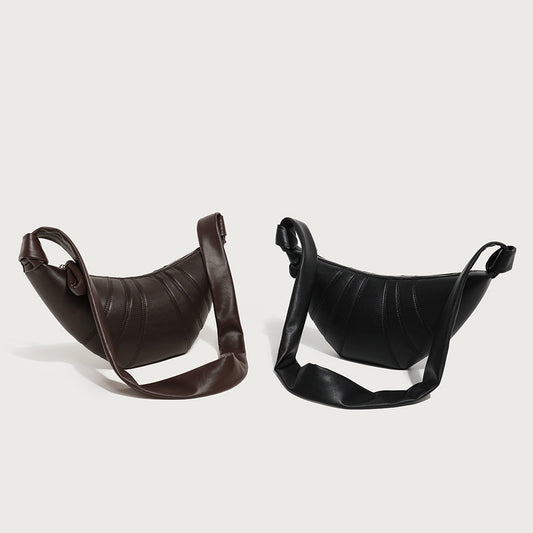 Niche Faux Sheepskin Croissant Fashion One Bags