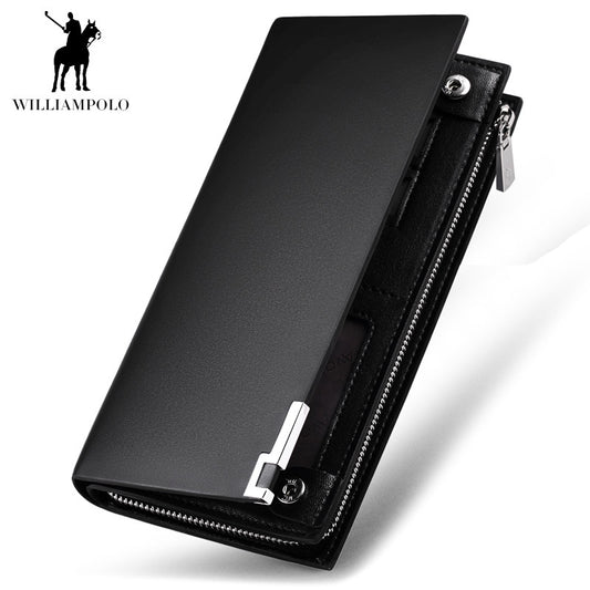 Men's Emperor Paul Long First Layer Cowhide Men's Wallets