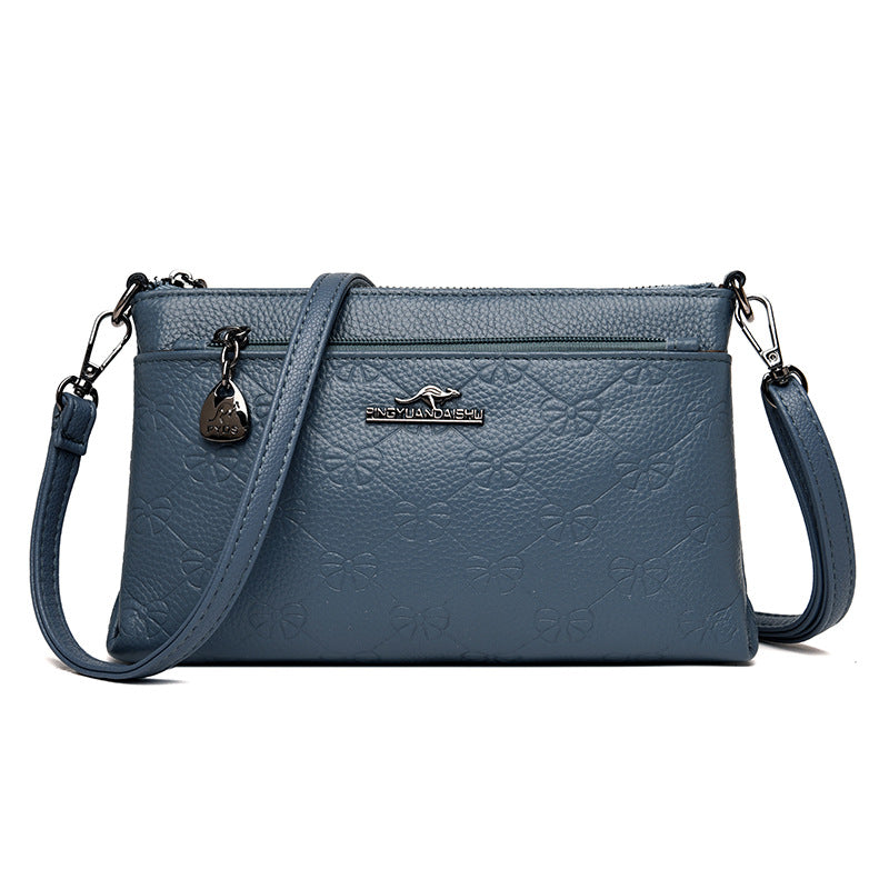 Layer Cowhide Fashionable Soft Leather Mom Crossbody Bags