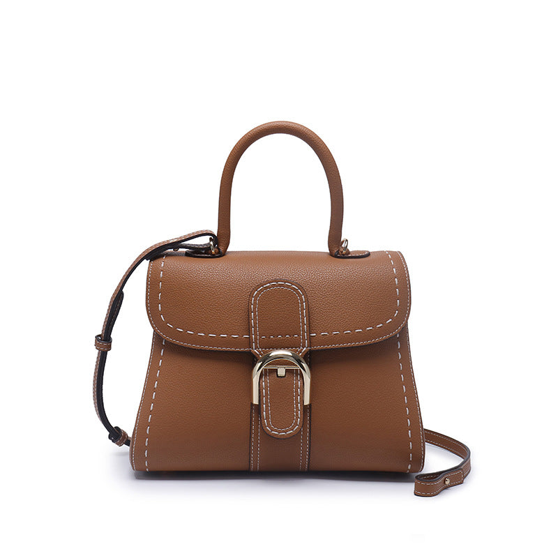 Women's Genuine Leather Belgium Vachette Clasp Handbags