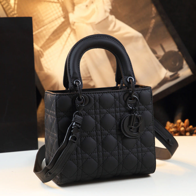 Women's Genuine Leather Diana High-grade Frosted Diamond Bags