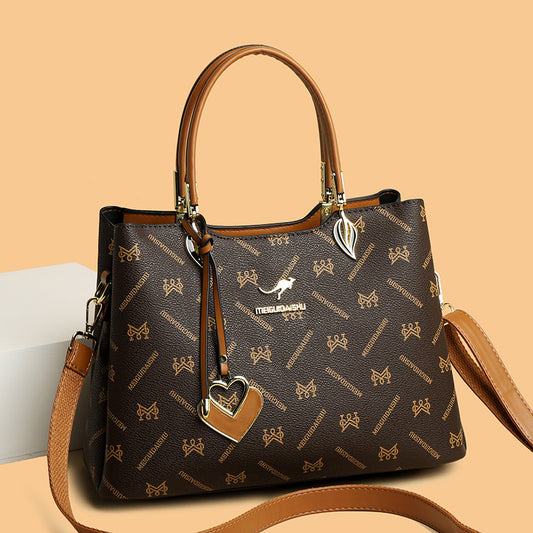 Women's Kangaroo Classy Mom Soft Leather Large Crossbody Bags