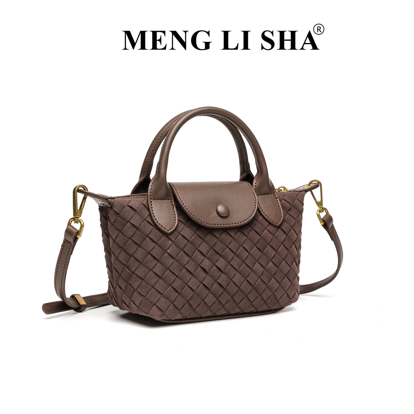 Comfortable Women's Suede Hand-woven Fashion Dumpling Handbags
