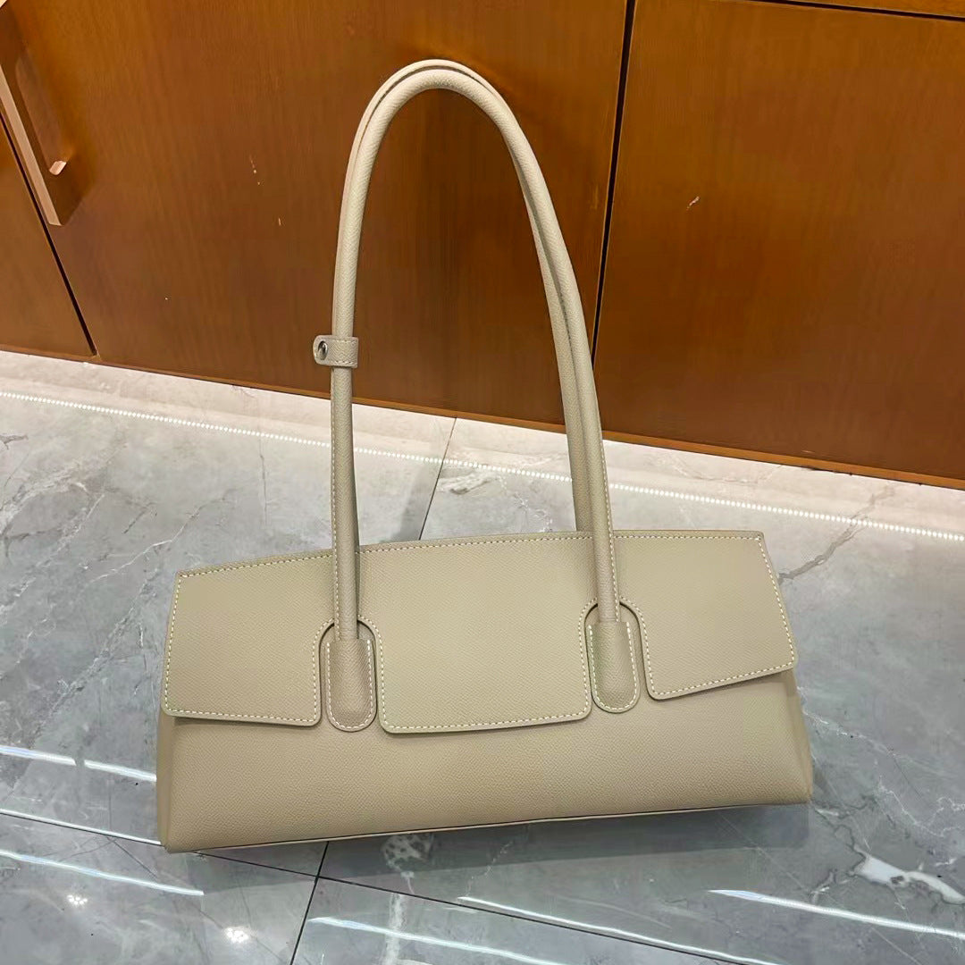 Women's Light Luxury Commuter Genuine Leather Underarm Shoulder Bags
