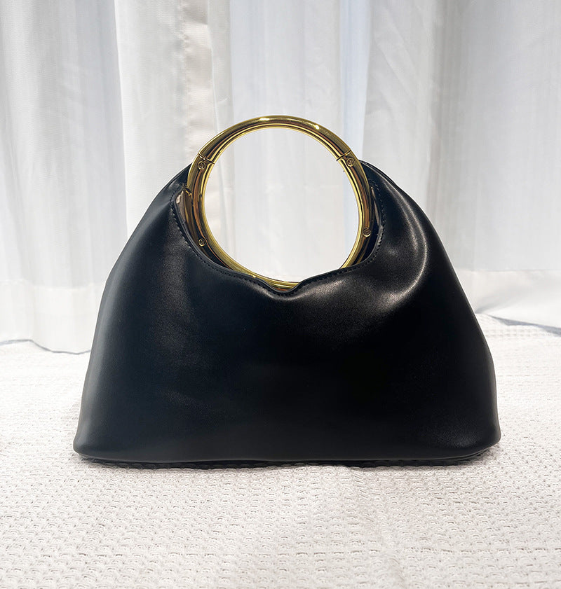 Fashion Simple Underarm Popular Metal Cloud Bags