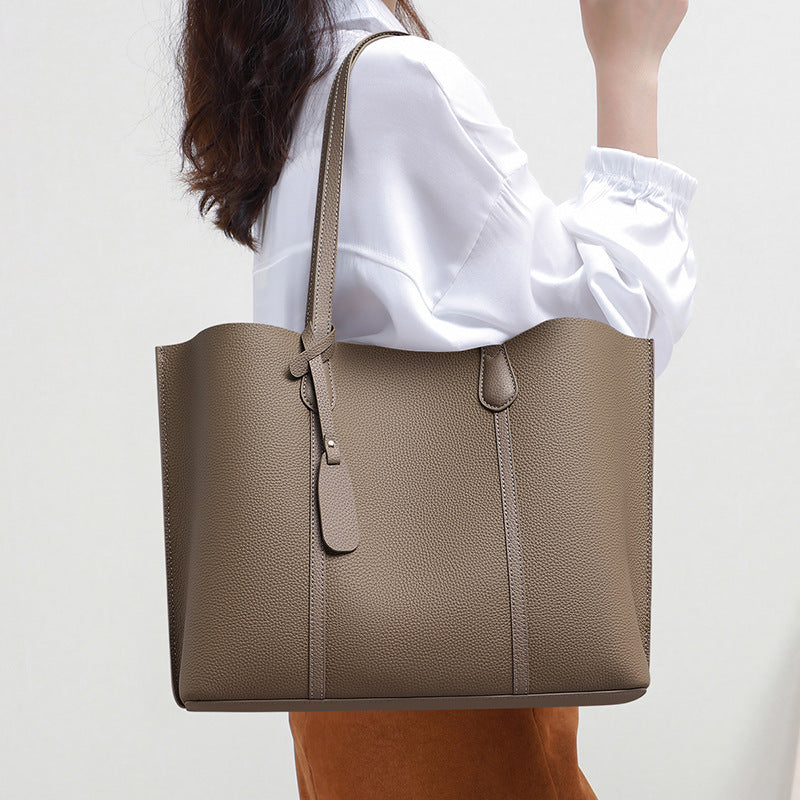 Women's Summer Big Genuine Leather Large Capacity Crossbody Bags