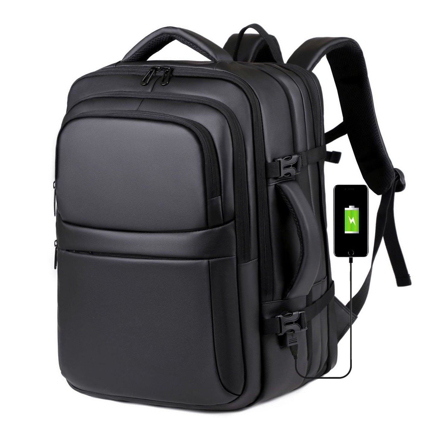 Men's Business Scalable Waterproof Derm High-grade Printable Backpacks