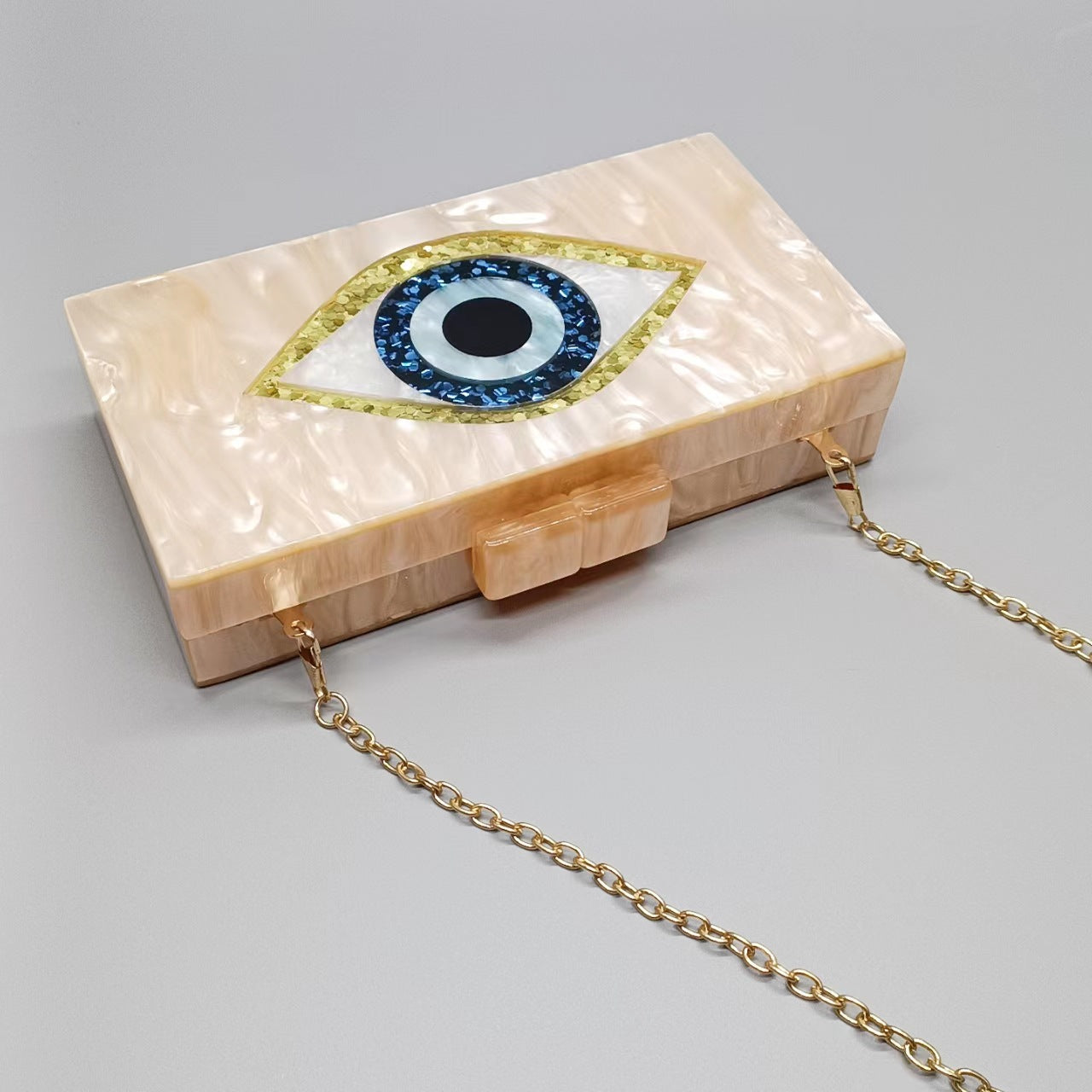Acrylic Eye Wedding Dinner Clutch Chain Evening Bags