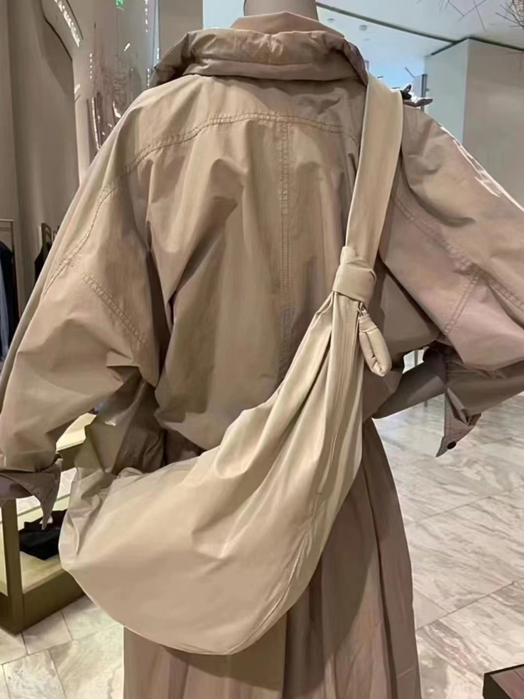 Slouchy Women's Leather Texture Croissant Dumpling Crossbody Bags