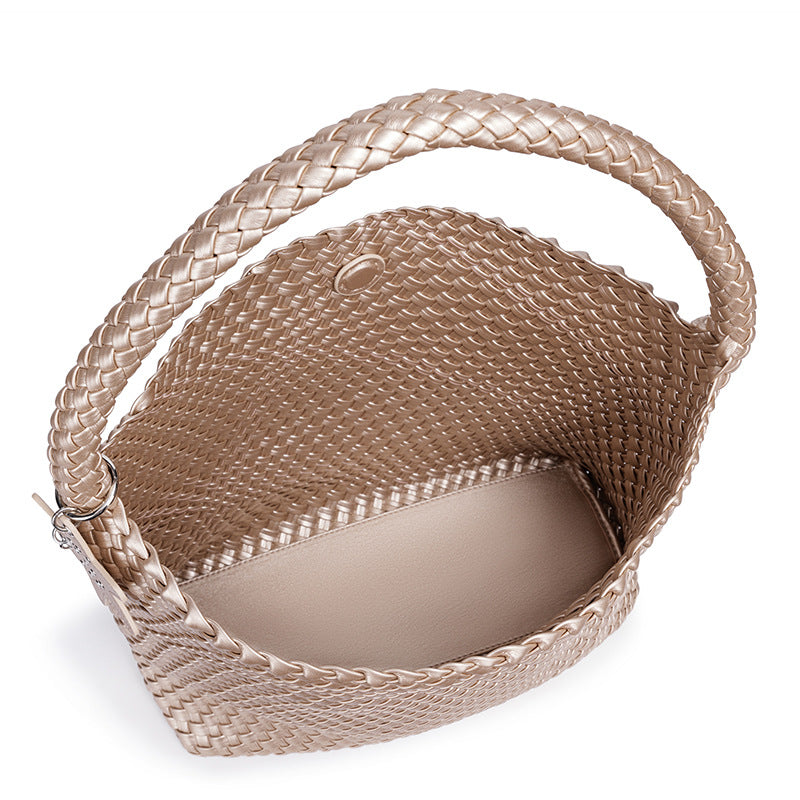 Women's Large Capacity Totes Hand-woven Fashion Commuter Shoulder Bags
