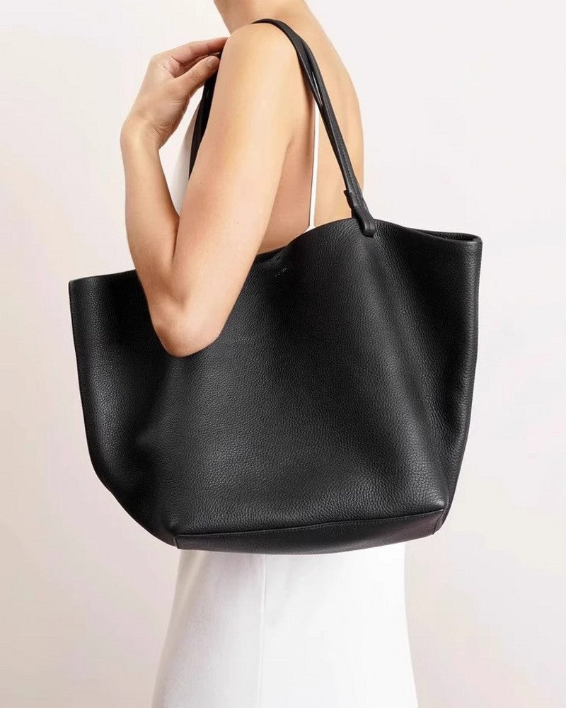 Fashionable Simple Large Capacity Leather Mother Tote Bags