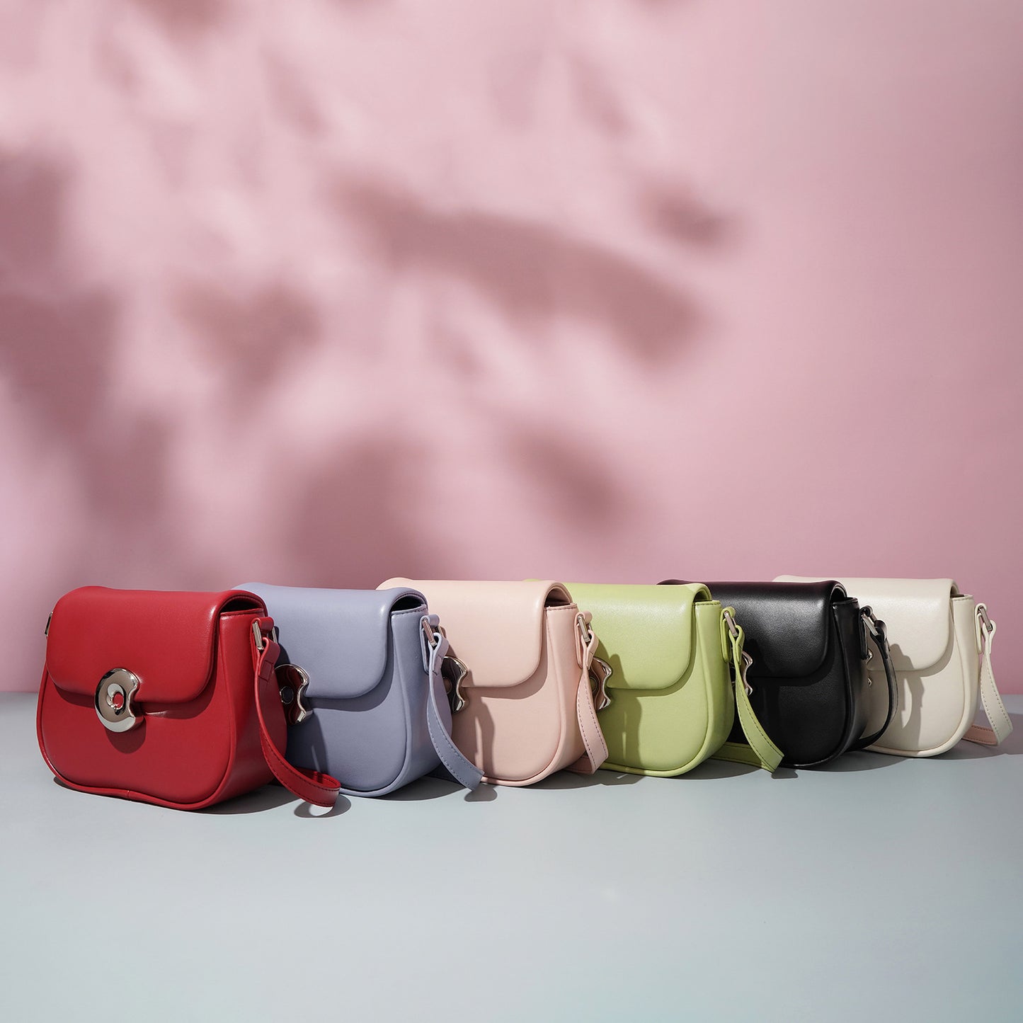 Genuine Leather Saddle Popular Niche Textured Shoulder Bags