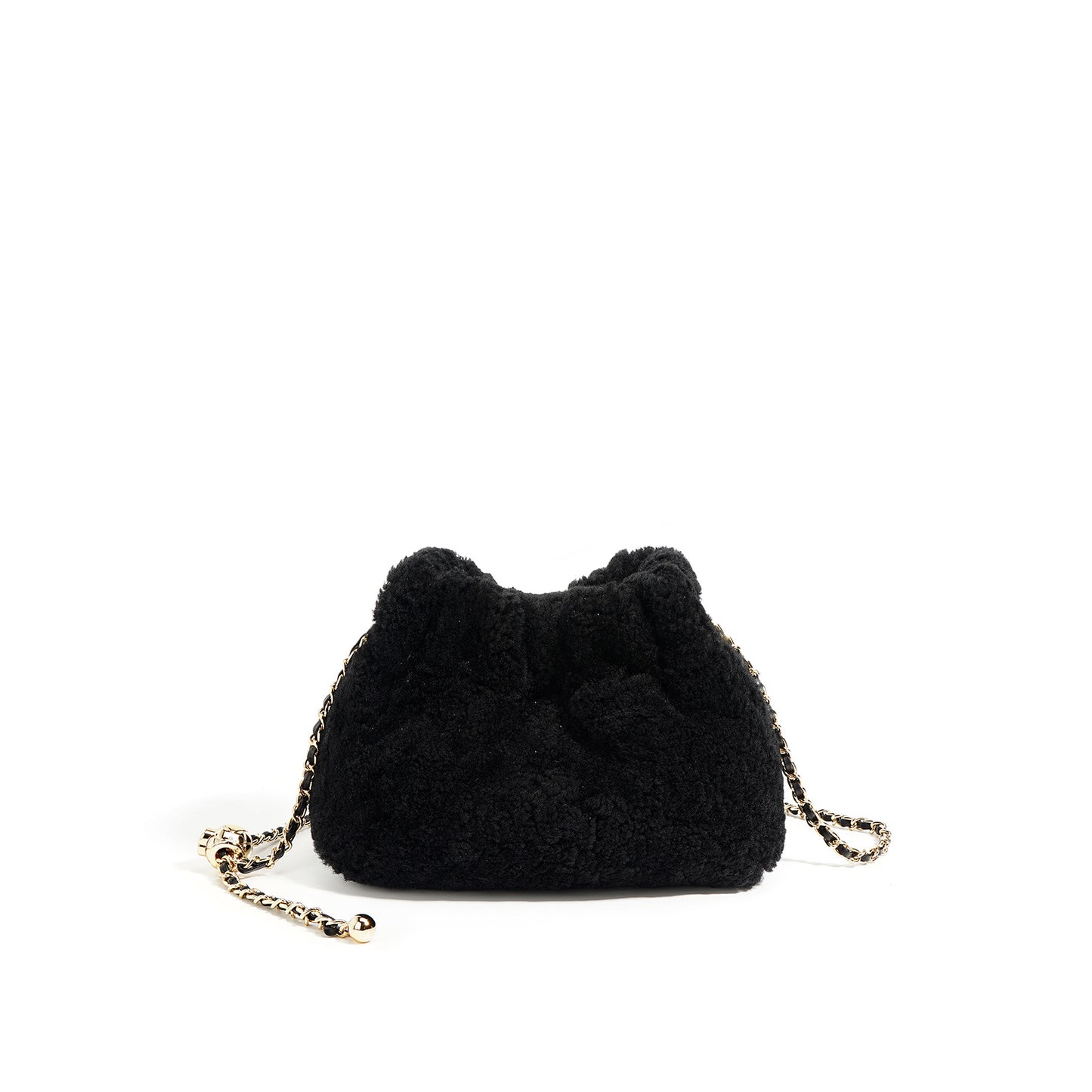 Women's Design Plush Fashion Wool Cloud Chain Shoulder Bags