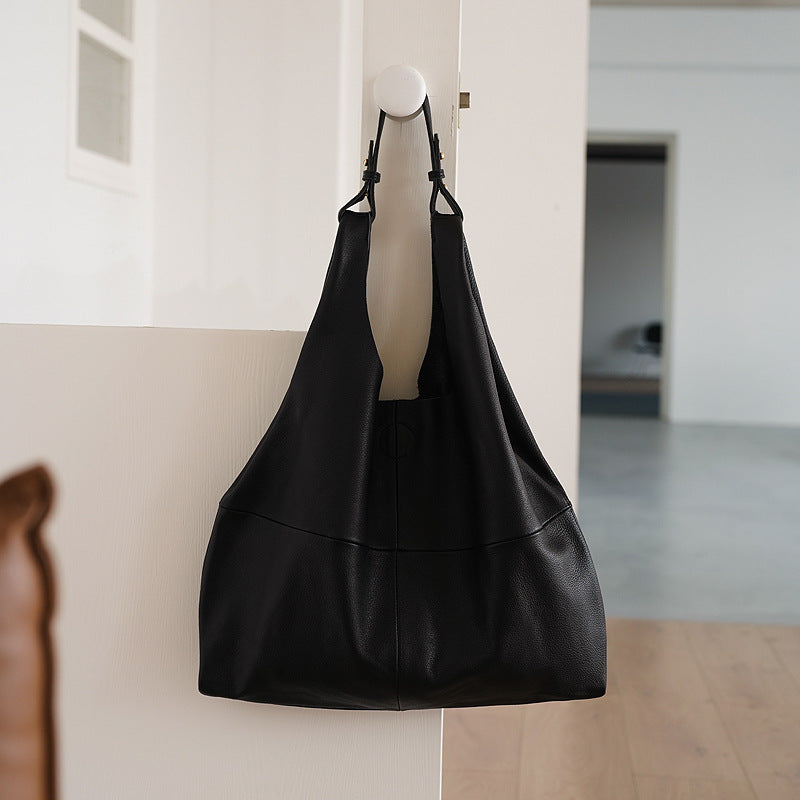 Women's Genuine Leather High-grade Design Urban Commuter Large Bags