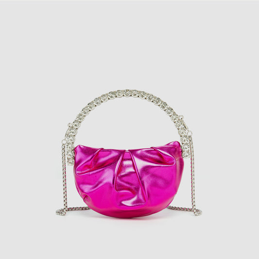 Round Diamond Mini Chain Dinner Party Shoulder Bags