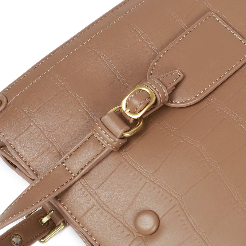 Women's Embossed Leather Fashion Style Cowhide Shoulder Bags