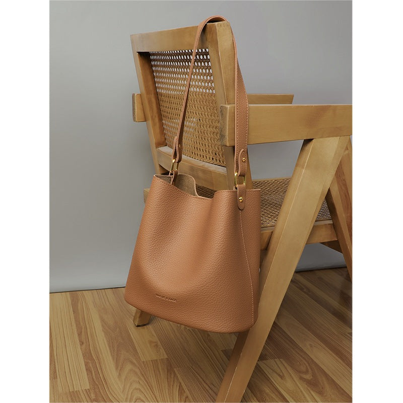 Women's Autumn Fashion Genuine Leather High Sense Large Bags