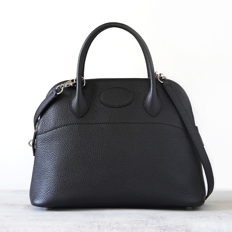 Women's Shell First Layer Cowhide Half Wax Line Crossbody Bags