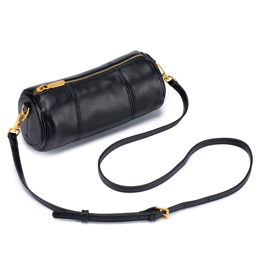 Women's Layer Leather Elegant Round Large Capacity Niche Bags