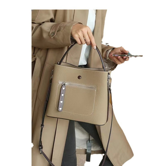 Women's Genuine Leather Large Capacity Portable Advanced Crossbody Bags