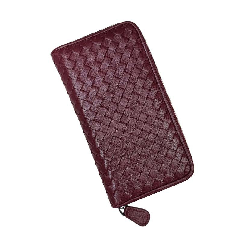 Women's & Men's & Long Genuine Leather Sheepskin Hand-woven Ladies Wallets