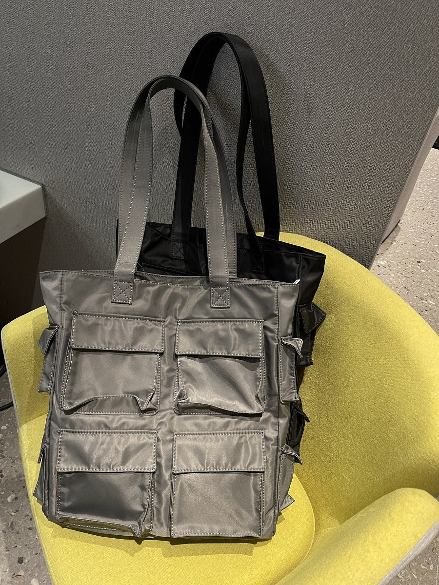 Tooling Style Large Fashion Nylon Cloth Shoulder Bags