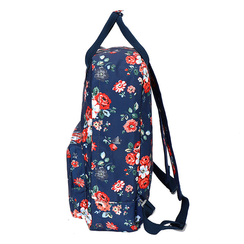 Women's Printed Large Capacity Flower Bird Computer Travel Bags