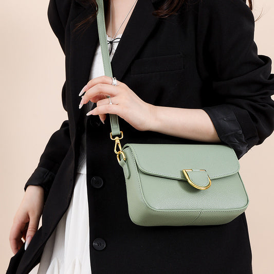 Women's Fashion Genuine Leather Trendy Simple Design Shoulder Bags
