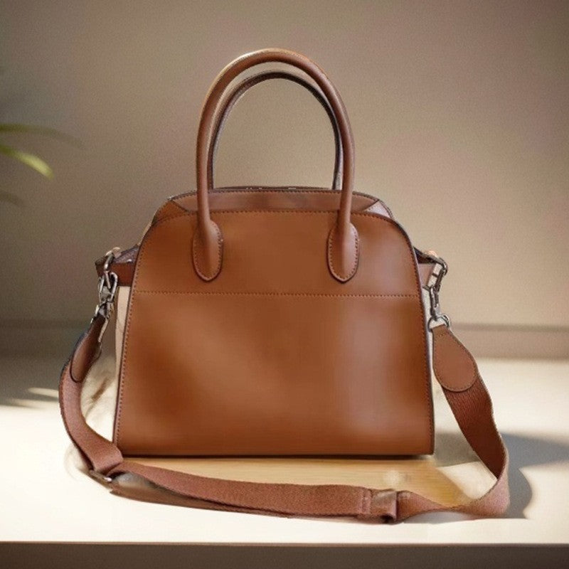 Women's Retro Large Capacity Totes Genuine Leather Handbags