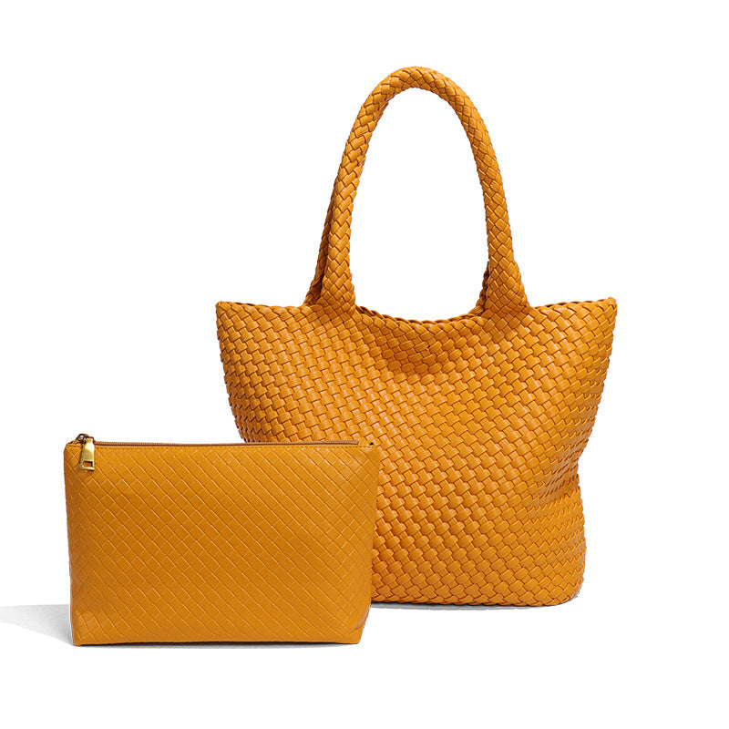 Women's Hand-woven Large Capacity Totes Summer Fashion Shoulder Bags