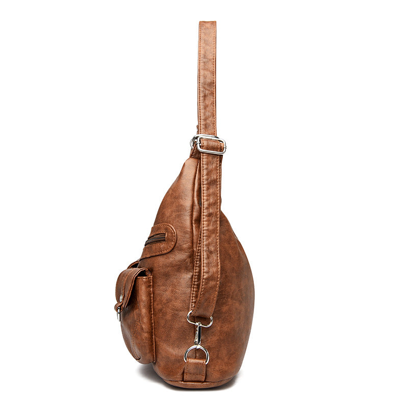 Women's Retro Soft Leather Large Capacity Shoulder Bags