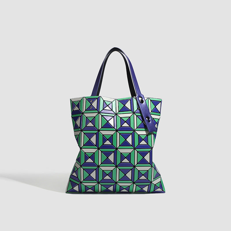 Women's Rectangular Rhombus Color Matching Limited Bags