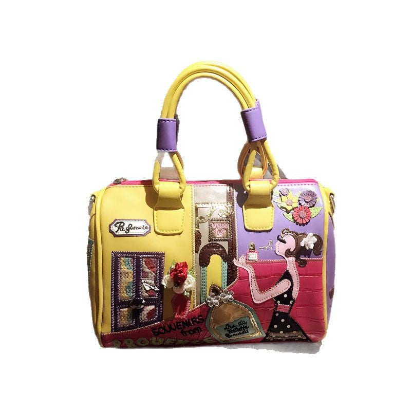 Classic Women's Graceful Portable Creative Boston Handbags