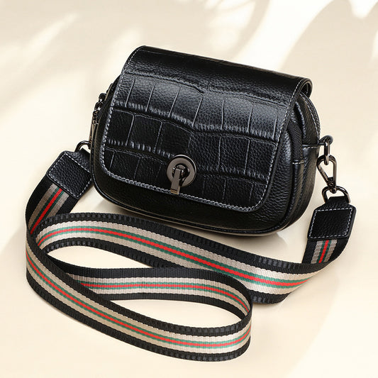Women's Genuine Leather Summer Fashion Broadband Fish Crossbody Bags