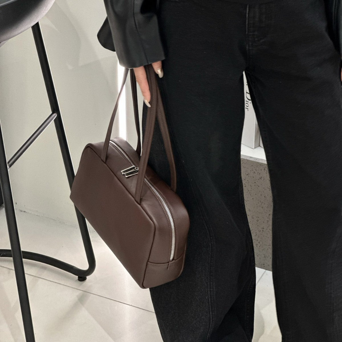 Leather Commuter Bowling Fashion Korean Style Bags