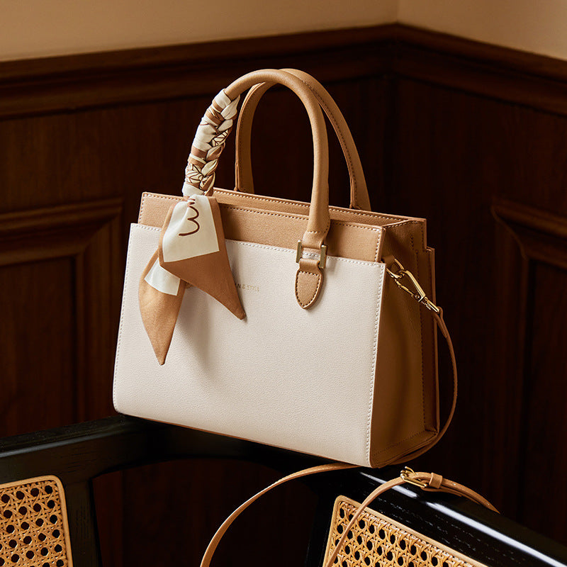 Women's Large Capacity High Sense Mother Genuine Handbags