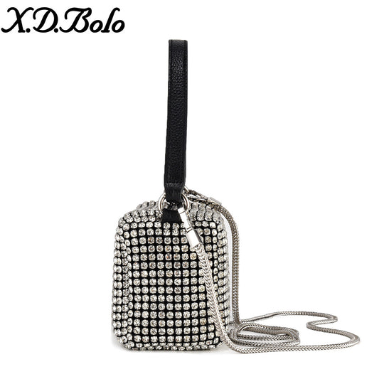 King Rhinestone Female Fashion Underarm Summer Bags