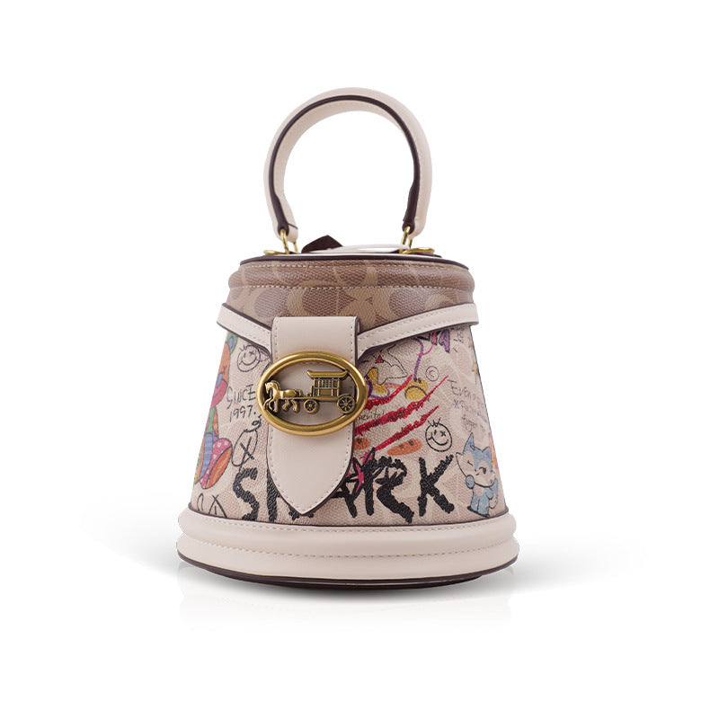 Summer Fashion Bear Iti Half Portable Crossbody Bags