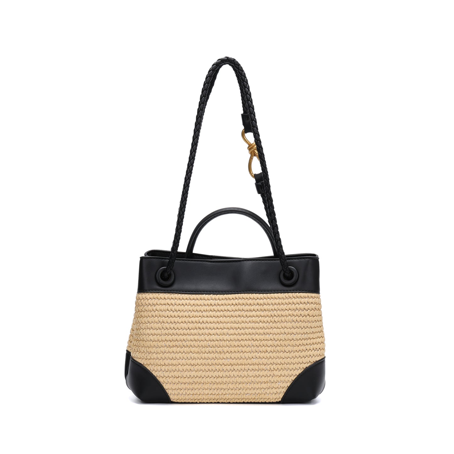 Trendy Golden Bow Woven Summer Versatile Handbags