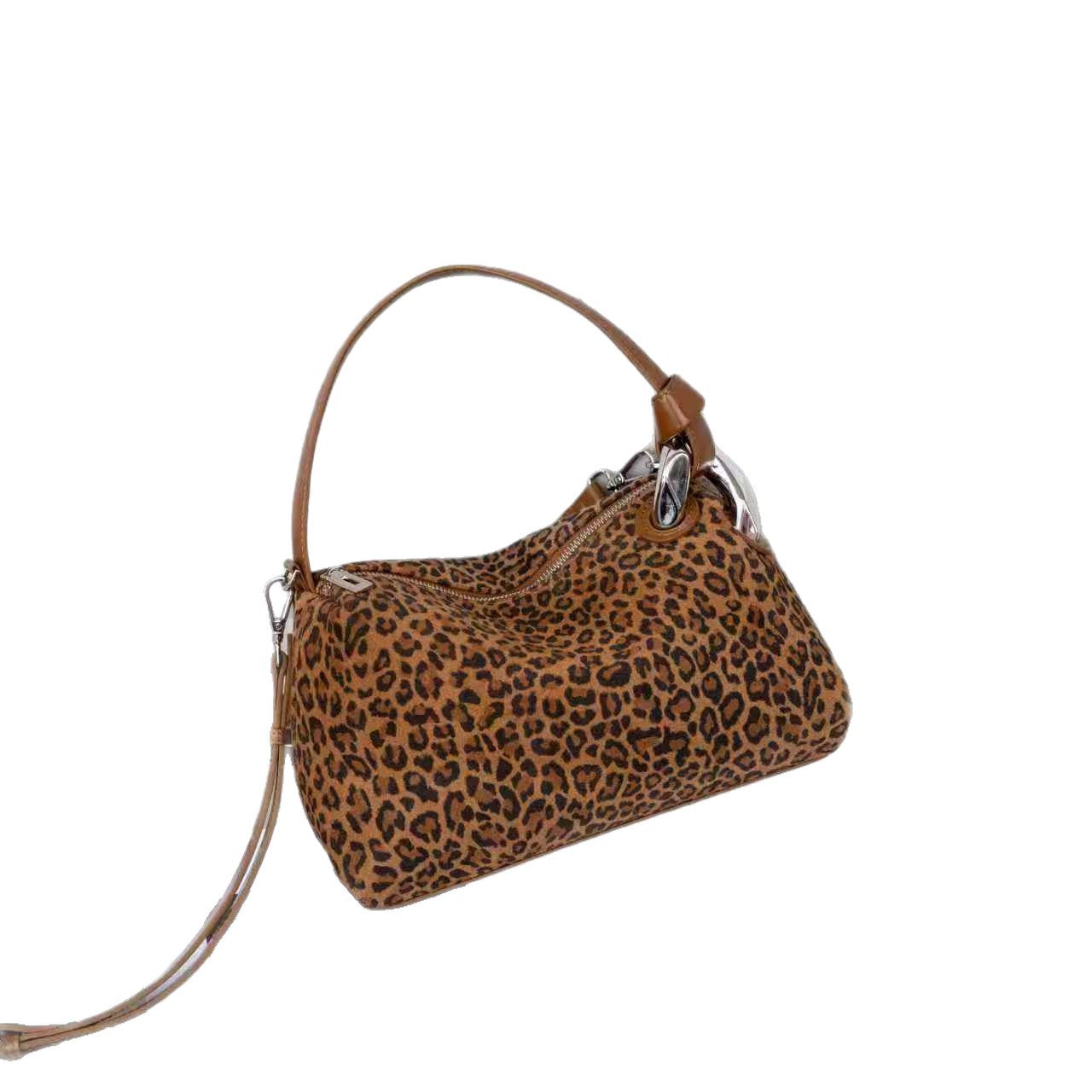 Women's Genuine Leather High-grade Portable Matte Shoulder Bags