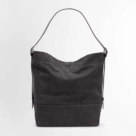 Two-color Big Versatile Canvas Large Capacity Crossbody Bags