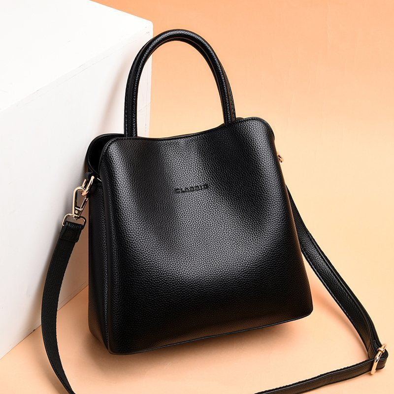 Women's Summer Portable Large Korean Style Genuine Handbags