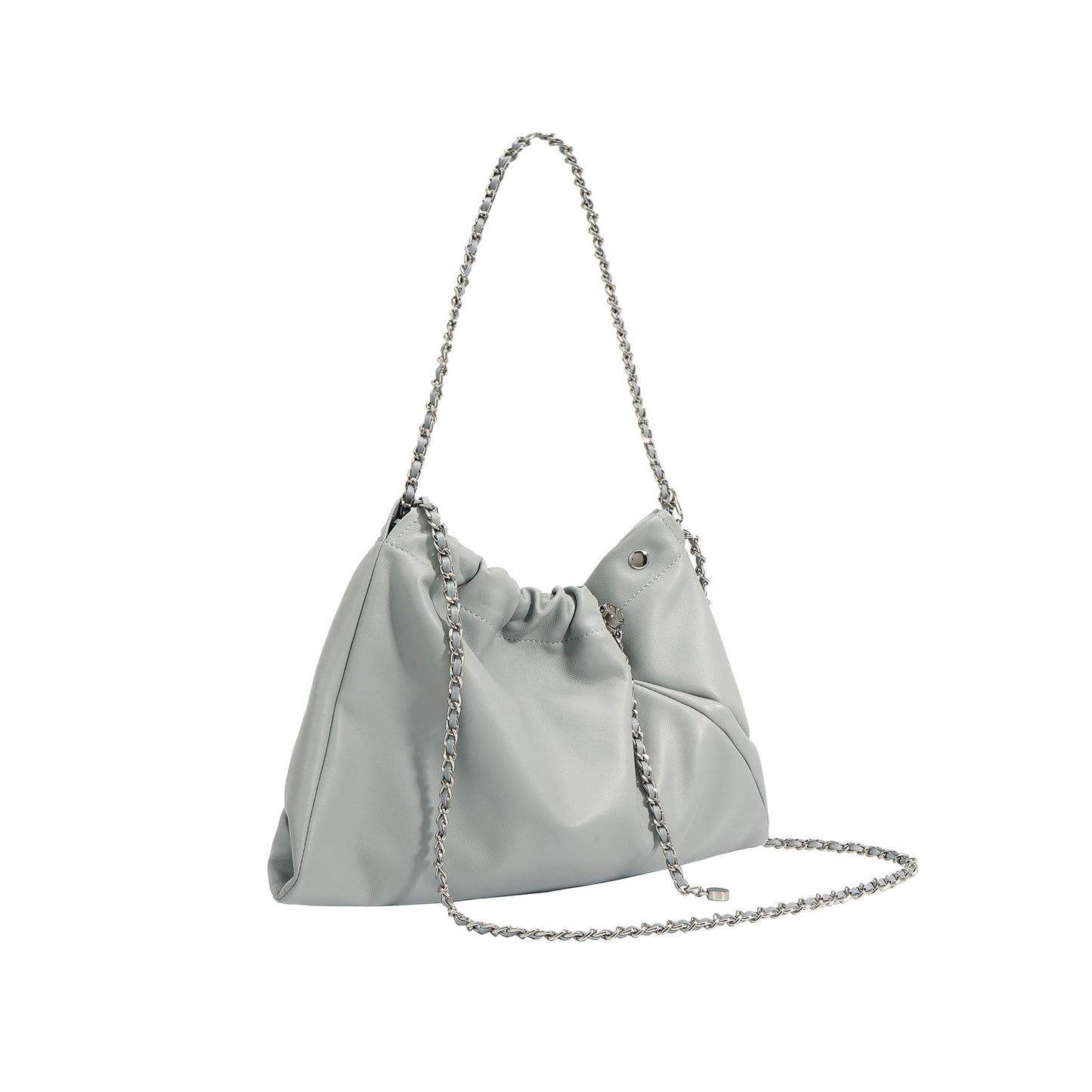 Cowhide Cloud Double Pocket Garbage Simple Crossbody Bags