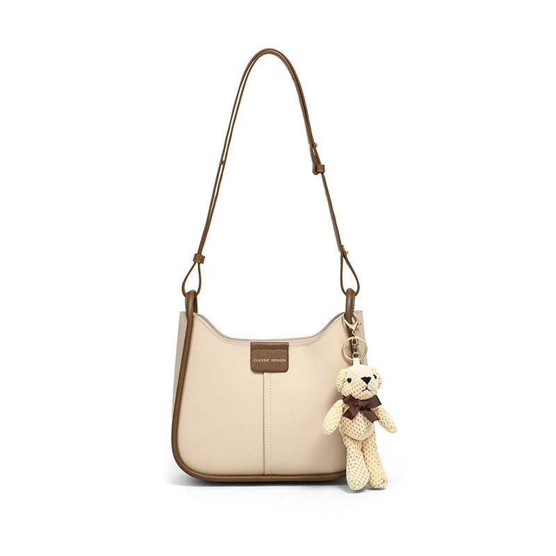 Women's Popular Genuine Leather Niche Designer Saddle Crossbody Bags