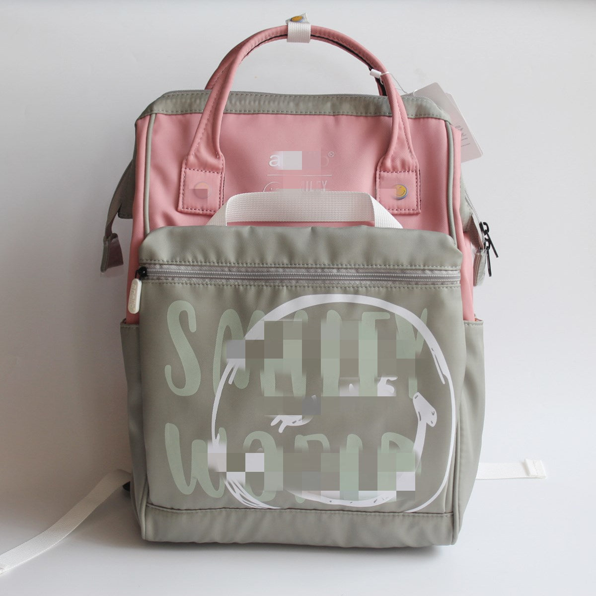 Men's Contrast Color Cute Cartoon Lightweight Korean Style Fashion Backpacks