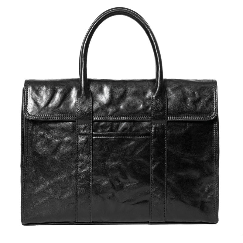 Men's Leather Business Fashion Computer Large Capacity Men's Handbags