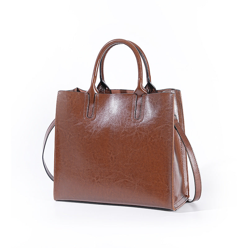 Women's Fashion Genuine Leather Commute Large Capacity Bags