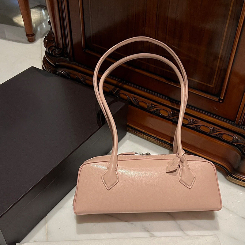 Women's Minority Sausage Vintage Underarm Baguette Leather Backpacks